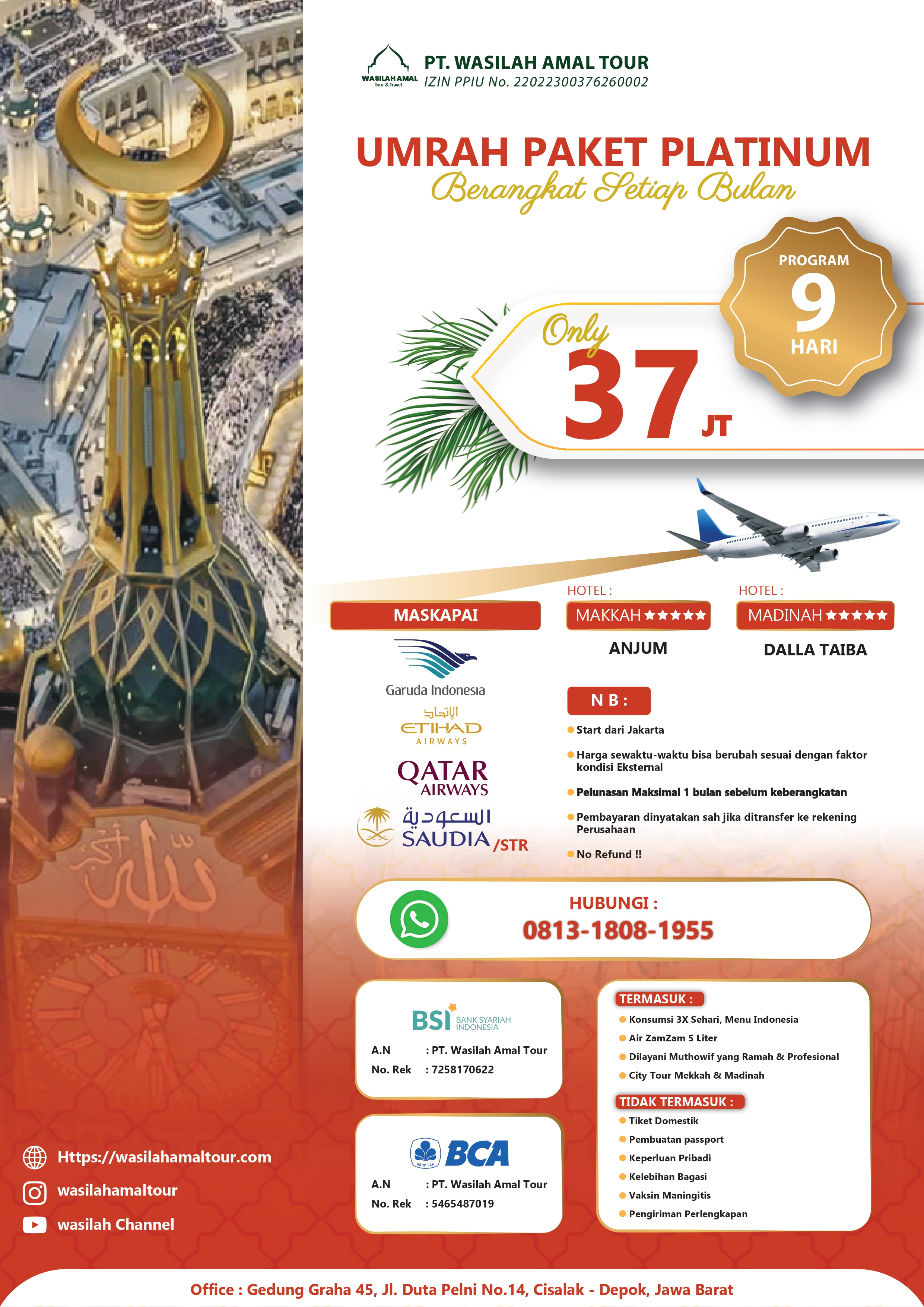 Umrah Paket Platinum